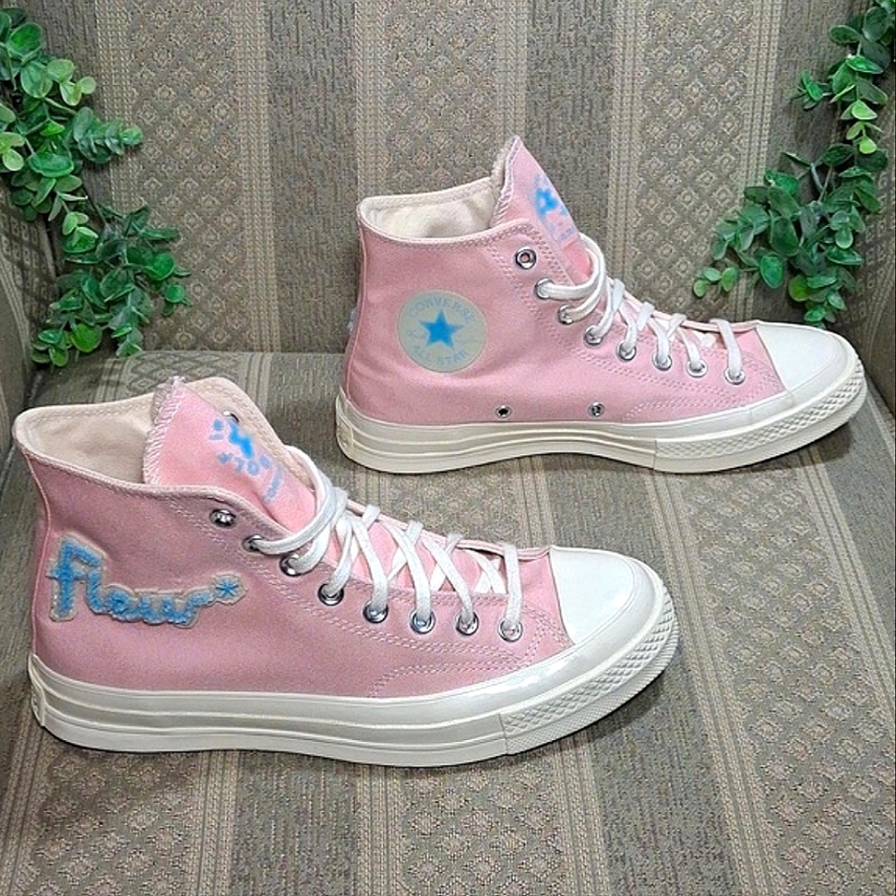 Converse X Golf Le Fleur 70 Chenille Almond Blossom Chuck Taylor Hi Top - Picture 16 of 16